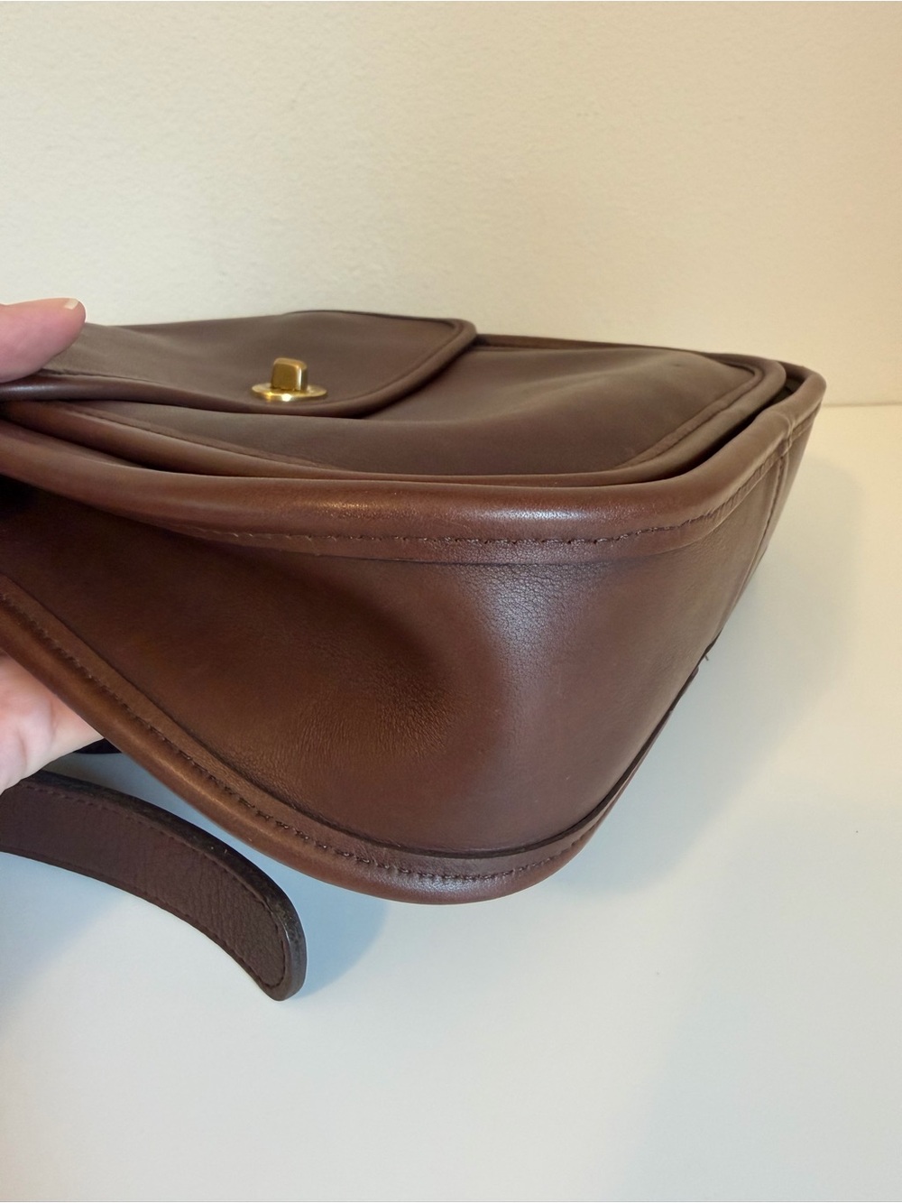Vintage Coach Large Sidepack 9979 Mahogany - Picture 5 of 16